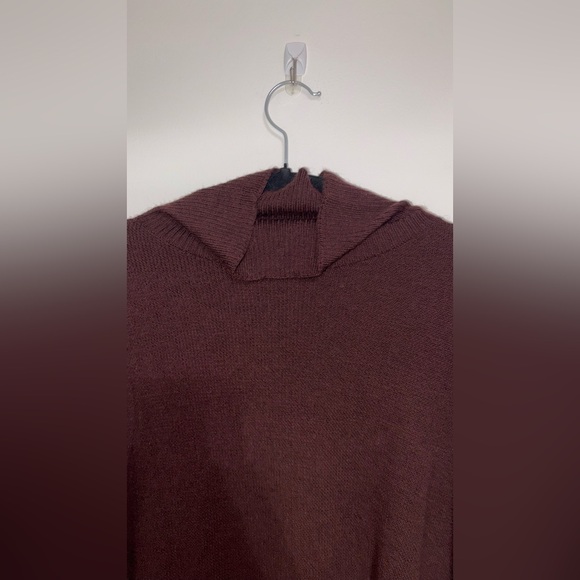 Eileen Fisher burgundy Italian yarn turtle neck sweater size large - Picture 5 of 6